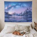 HZOHNAGO Mountain Tapestry Aurora Snow Mountain Sunset Pattern Printed Wall Tapestry Wall Hanging for Bedroom Living Room Dorm 80" W x 60" H by CozyNest Decor