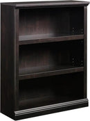 Sauder 3 Tier Book Shelf Wooden Bookcase Multipurpose Bookshelf for Home Office, Living Room, in Estate Black by CozyNest Decor