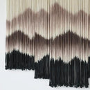 IOWER Large Macrame Wall Hanging Mountain Handmade Brown Dip-Dyed Boho Wall Decor 5Pcs Art Wall Decor for Bedroom Living Room Fiber Art Tapestry by CozyNest Decor