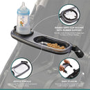 Snack Tray Fits for UPPAbaby Vista V2, Vista, Cruz, Cruz V2, RumbleSeat, RumbleSeat V2, Snack Tray with Cup Holder, Dishwasher Safe, Quick Attachment, Folds with Stroller, Stroller Accessories by TinyTreasures Baby Boutique