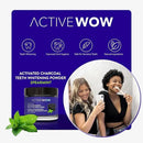 Active Wow Activated Coconut Charcoal Powder - Natural Whitening, Fluoride Free, Sulfate & Paraben Free, Spearmint Toothpaste Powder, 20g by CozyNest Decor
