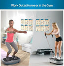 Whole Body Vibration Plate Exercise Poster Set - 6 Workout Guides & 2 Customizable 30-Day Plans for Home & Gym Use by CozyNest Decor