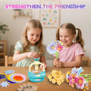 Plunack Flower Bouquet Toys Kits for Kids Age 4-8, Flower Press Kit DIY Flowers Making Craft Kit for 4 5 6 7 Year Old Girls Arts & Crafts Toys Educational Handmade Activity Set, Gift for Girls 3+ by TinyTreasures Baby Boutique