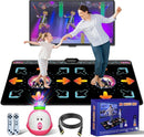 Dance Mat for Kid & Adult, Double Dance Mats for TV, Electronic Dance Pad Game with Camera, Exercise Dance Game for TV,Plug and Play Dancing Mat for Family Games, Xmas Birthday Gifts Ideas by TinyTreasures Baby Boutique