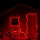 HOME LIGHTING 66ft Christmas Decorative Mini Lights, 200 LED Green Wire Fairy Starry String Lights Plug in, 8 Lighting Modes, Waterproof for Indoor Outdoor Xmas Tree Wedding Party Decoration (Red) by CozyNest Decor