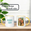 Personalized Coffee Mug, Custom Photo Caricature Gift, Funny Customized Coffee Gift for Men & Women, Custom Mugs with Pictures, Yellow 11oz Customized Ceramic Tea Cup by TinyTreasures Baby Boutique