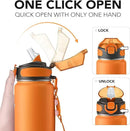 Enerbone 32 oz Insulated Water Bottle, Stainless Steel Bottle with Carrying Strap, Double-Wall Vacuum Insulation Design, Leakproof Sports Bottle with Straw, Keep Drinks Cold or Hot for Hours by CozyNest Decor