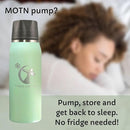 CERES CHILL OG Breastmilk Chiller, Reusable Storage Container, Up to 34 oz. - Bottle Cooler Keeps Milk at Safe Temperatures for Up to 20 Hours, Connects w/Most Pumps (Plum) by TinyTreasures Baby Boutique