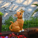 Cat Garden Figurines Outdoor Decor Solar Statue with LED Lights for Patio Lawn Yard Art Decoration Housewarming Garden Gift by GreenHaven Gardens