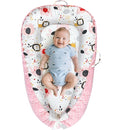 Baby Lounger - Baby Lounger for Newborn 0-24 Months, Breathable and Soft Cotton Cover Baby Nest, Portable Cozy Tummy Time Lounger for Home and Travel, Ideal Baby Essentials & Shower Gifts by TinyTreasures Baby Boutique