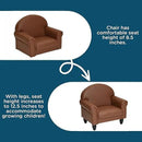 Children's Factory As We Grow Chair and Couch, Flexible Seating for Daycare or Preschool, Kids Reading Couch, Playroom Furniture, Walnut by CozyNest Decor