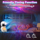XIAOER Astronaut Galaxy Projector with Moon, Star Projector Night Light for Bedroom, Starry Nebula Space Projector Ceiling Lamp with Timer and Remote Control for Kids Adults by TinyTreasures Baby Boutique