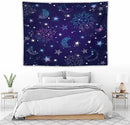 HZOHNAGO Boho Sun Moon Tapestry Purple Blue Sun Stars Galaxy Pattern Printed Wall Tapestry Wall Hanging for Bedroom Living Room Dorm 80" W x 60" H by CozyNest Decor
