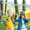 MAKINO Binoculars for Kids, Gifts for 3-12 Year Boys Girls, Compact Kids Binoculars 8x21 High-Resolution for Bird Watching, Camping, Exploration, Hiking, Hunting, Sports Events and Safari Park by TinyTreasures Baby Boutique