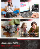 WhalesBot Rocky Smart Robot Car Coding & Remote Control Kit for Kids 8-16, Modular/Scratch/Python/C Programming, Educational Engineering Science Toy Set with Multiple Sensors and Smart Controller by TinyTreasures Baby Boutique