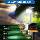 Solar Spot Lights Outdoor Waterproof IP65, 12 Pack Landscape Spotlights with 46 LEDs, 3 Modes Auto On/Off Solar Powered Flood Lights for Outside Pathway, Yard, Garden, Walkway (Cool White) by CozyNest Decor