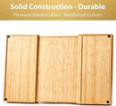 Umilife Extra Large Expandable Kitchen Drawer Organizer for Utensil and Junk, 19" Deep for Big Drawer, 17" to 28" Adjustable Bamboo Wood Drawer Divider, Cutlery Tray, Flatware Holder by CozyNest Decor
