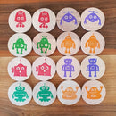 bee smart Wooden Memory Game - Matching Memory Game for Kids 3 and Up, 16Pcs | Educational Toy for Preschool Toddlers Board Games (Robots) by TinyTreasures Baby Boutique