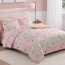 Twin Comforter Set with Sheets for Girls-5 Pieces Twin Bedding Sets with Pink Comforter, Sheets, Pillowcase & Sham for Kids (Gold Unicorn, 66" X 86") by TinyTreasures Baby Boutique