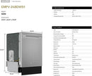 Empava 24 Inch Built-in Dishwasher, Stainless Steel Tub, 15 Place Settings 8 Wash Cycles, 3 Racks, Dual-Dry System, Top Control, 45 dB Ultra Quiet, Energy Star & UL Certified by CozyNest Decor