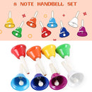 Eastrock Handbells, Hand Bells Set 8 Note Musical Bells for Toddlers Children Kids Adults, Used for Festival, Musical Teaching, Church Chorus, Wedding, Family Party by TinyTreasures Baby Boutique