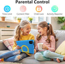 JREN Kids Table 10.1" ｜Android 14 Tablet for Kids｜64GB Storage｜Octa-Core｜WiFi ｜Cameras｜Parental Control｜Kids Content｜Case Included Great Gift for Children Ages 3-12 Years Old Blue by TinyTreasures Baby Boutique