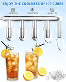 Ice Maker Machine Countertop 26lbs/24H, Portable Quiet Ice Makers Cubes in 9PCS/7Min, Self Cleaning, Ice Maker with Scoop for Kitchen, Home, Party by CozyNest Decor