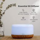 BlueHills Premium 1000 ML XL Essential Oil Diffuser Aromatherapy Humidifier with Remote Timer for Large Room Home 18 Hour Run Huge Coverage Area 1 Liter Mood Light Extra Large Capacity Wood Grain D004 by TinyTreasures Baby Boutique