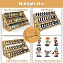 Spice Rack Organizer for Spice Jars: Large Bamboo 3-Tiered Seasoning Rack for Countertop, Kitchen, Cabinet, Pantry by CozyNest Decor