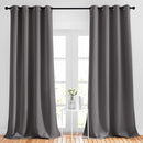 NICETOWN Grey Blackout Curtains 108 inches Long for Bedroom - Grommet Triple Weave Energy Saving Thermal Insulated Solid Drapes Sound Reducing Window Treatments for Living Room, W52 x L108, 2 Panels by TinyTreasures Baby Boutique