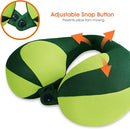 INFANZIA Kids Chin Supporting Travel Neck Pillow, Helps Support Head and Neck, Comfortably Designed for Head, Neck, and Chin Support - Gifts for Toddler/Child/Kids, Green by TinyTreasures Baby Boutique