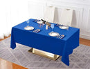 Surmente Blue Tablecloth 60 x 102-inch Rectangular Polyester Table Cloth for Weddings, Banquets, or Restaurants by CozyNest Decor