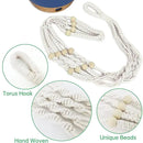 ZMTECH 2 Pack 10 Inch Blue Hanging Planters with Macrame Plant Hanger for Indoor and Outdoor Plants, Self Watering, Drainage Hole, Visible Level Tray by GreenHaven Gardens