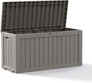 DRATO 75 Gallon Deck Box, Waterproof Resin Large Outdoor Storgae Box for Patio Furniture, Patio Cushions, Gardening Tools, Pool and Sports Supplies, Lockable by GreenHaven Gardens
