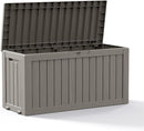 DRATO 75 Gallon Deck Box, Waterproof Resin Large Outdoor Storgae Box for Patio Furniture, Patio Cushions, Gardening Tools, Pool and Sports Supplies, Lockable by CozyNest Decor