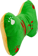 Giftable World Holiday Plush Pet Toy Fun for Christmas Designs with Squeaker Dog Chew Toy (9" Xmas Bones w/Honker & Squeaker) by TinyTreasures Baby Boutique