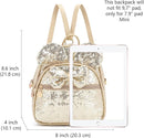 KL928 Girls Bowknot Polka Dot Cute Mini Backpack Small Daypacks Convertible Shoulder Bag Purse for Women by TinyTreasures Baby Boutique