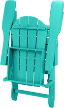 Westin Outdoors Laguna WO Home Furniture Adirondack Chair 4 PC Set Classic Outdoor Patio Folding Chair for Bon Fire Pit Lawn Backyard Beach Plastic Weather-Resistant (Turquoise) by GreenHaven Gardens