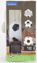 LEXiBOOK - Soccer Ball Digital Alarm Clock with Night Light Snooze, Clock, Luminous Soccer Ball, Black Colour - RL800FO by TinyTreasures Baby Boutique