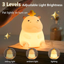 Hippo Night Light, Cute Silicone Squishy LED Lamp, Dimmable Nursery Nightlight, Rechargeable Bedside Table Lamp with Touch Sensor, Gifts for Bedrooms,Living Room,Breastfeeding by TinyTreasures Baby Boutique