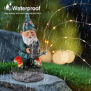 Solar Gnome Statue for Garden with Watering Can Light 8" Resin Gnome Figurines Outdoor Paito Yard Porch Decor Birthday Housewarming Gnomes Gifts for Women Mom Grandma Wife Sister by CozyNest Decor