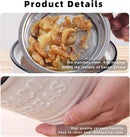 Ceramic Bacon Grease Container Keeper with Strainer,1L Frying Oil Storage Can White by CozyNest Decor
