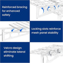 LEXIMOUNTS 2-Pack 2x4ft Garage Shelving with Hooks, 24-inch-by-48-inch Wall Shelf Garage Storage Racks Floating Shelves, White by GreenHaven Gardens
