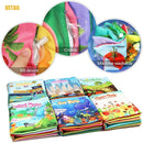 teytoy My First Soft Book,Nontoxic Fabric Baby Cloth Books Early Education Toys Activity Crinkle Cloth Book for Toddler, Infants and Kids Perfect for Baby Shower -Pack of 6 by TinyTreasures Baby Boutique