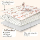 Baby Play Mats for Floor, 71”x59” Upgraded Thickness & Larger Super Soft Playmat for Babies and Toddlers, Foldable Washable, Upgrade Anti-Slip Crawling Mat for Playpen(Boho Rainbow) by TinyTreasures Baby Boutique