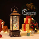 House & Garden Decoration,Christmas Lantern with 8 Pieces of Music,Sparkling Crystal Keep Circling Around The Snowman Families Music Box as a (Snowman Families) by CozyNest Decor