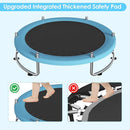 Trampoline for Kids, Upgrade Full Anti-Rust 440lbsToddler Trampoline with Net, Upgraded Ring Legs with Adjustable Gymnastics Bar&Toys, Gifts for Ages 1-8 Boys&Girls by TinyTreasures Baby Boutique
