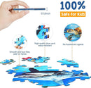 Underwater Ocean Floor Puzzle for Kids Ages 4-6, Shark Toys for Boys Girls, 70 Pieces Large Jigsaw Shark Puzzles for Kids Ages 3-8, Educational Ocean Animals Toys for Birthday Christmas by TinyTreasures Baby Boutique