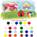 Weilim Paint Your Own Stepping Stones 5-Pack for Kids, Boys & Girls Ages 3-12, Butterfly, Turtle, Flower, Tree & Ladybug DIY Outdoor Garden Art & Craft Ceramic Painting Set by TinyTreasures Baby Boutique