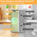 Titanium Cutting Board for Kitchen，Suitable for Handling Meat and Vegetables，Cutting Board Double Sided Food Grade，Pure Titanium and Wheat Straw PP，Dishwasher Safe, Easy to Clean, 15.08 * 10.35 Inches by CozyNest Decor